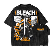 BLEACH Double-Sided Character Graphic T-Shirt