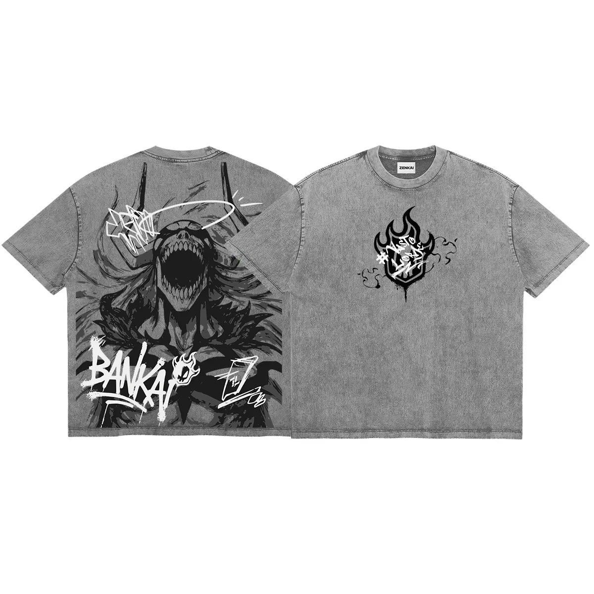 Ichigo Kurosaki Graphic T-Shirt · Grey