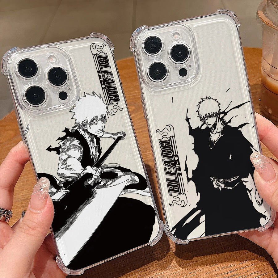 BLEACH Clear iPhone Case · Manga Line Art